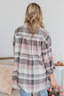 What's Next For Us Plaid Button Top- Pink
