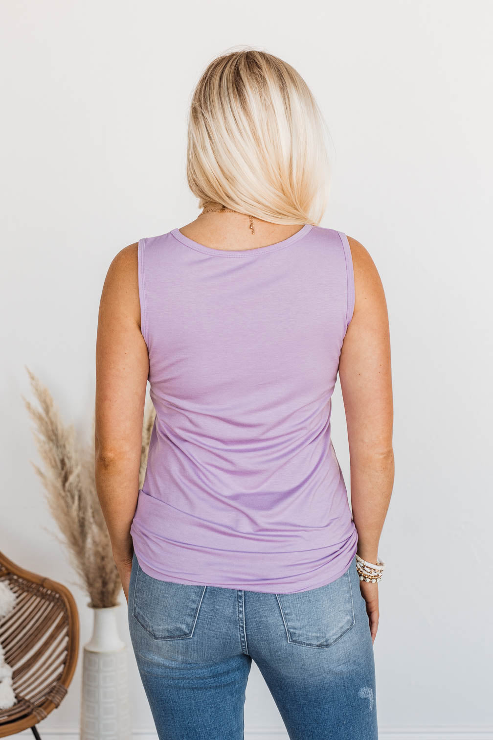 Meant What I Said Criss-Cross Tank- Violet