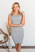 Watching You Fade Sleeveless Dress- Grey