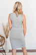 Watching You Fade Sleeveless Dress- Grey