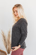 Winning Back Happiness V-Neck Top- Black