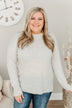 Sweet Melodies Knit Sweater- Light Grey