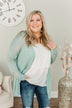 Lovely Life To Live Open Knit Cardigan- Dusty Teal