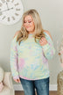 Awaiting My Adventure Tie-Dye Top- Soft Yellow, Blue & Lavender