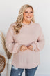 Priceless Moments Cowl Neck Top- Light Pink