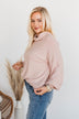 Priceless Moments Cowl Neck Top- Light Pink