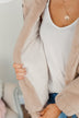 Live For Today Thick Sherpa Jacket- Light Taupe