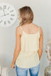 Key To Happiness Tiered Tank Top- Soft Yellow