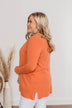 Time To Be Alive Drape Cardigan- Papaya
