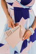 Tassel Clutch- Light Blush