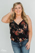Beginning to Blossom Floral Tank Top - Black