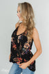 Beginning to Blossom Floral Tank Top - Black