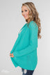 Welcoming To You Knitted Cardigan- Tiffany Blue