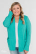 Welcoming To You Knitted Cardigan- Tiffany Blue
