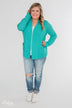 Welcoming To You Knitted Cardigan- Tiffany Blue