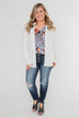 Dreaming of Floral Ruffle Tank Top - Light Steel Blue