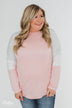 Leave it to Me Color Block Sleeve Top- Pink