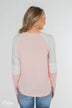 Leave it to Me Color Block Sleeve Top- Pink