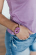Single Geo Bracelet- Purple