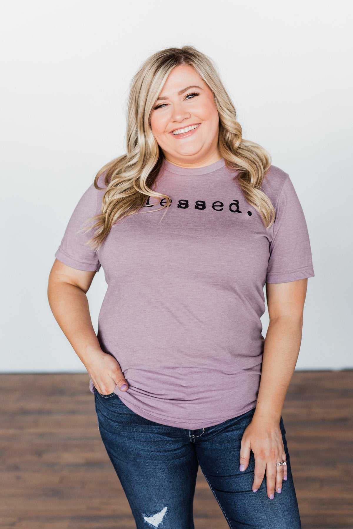 "Blessed" Purple Tee