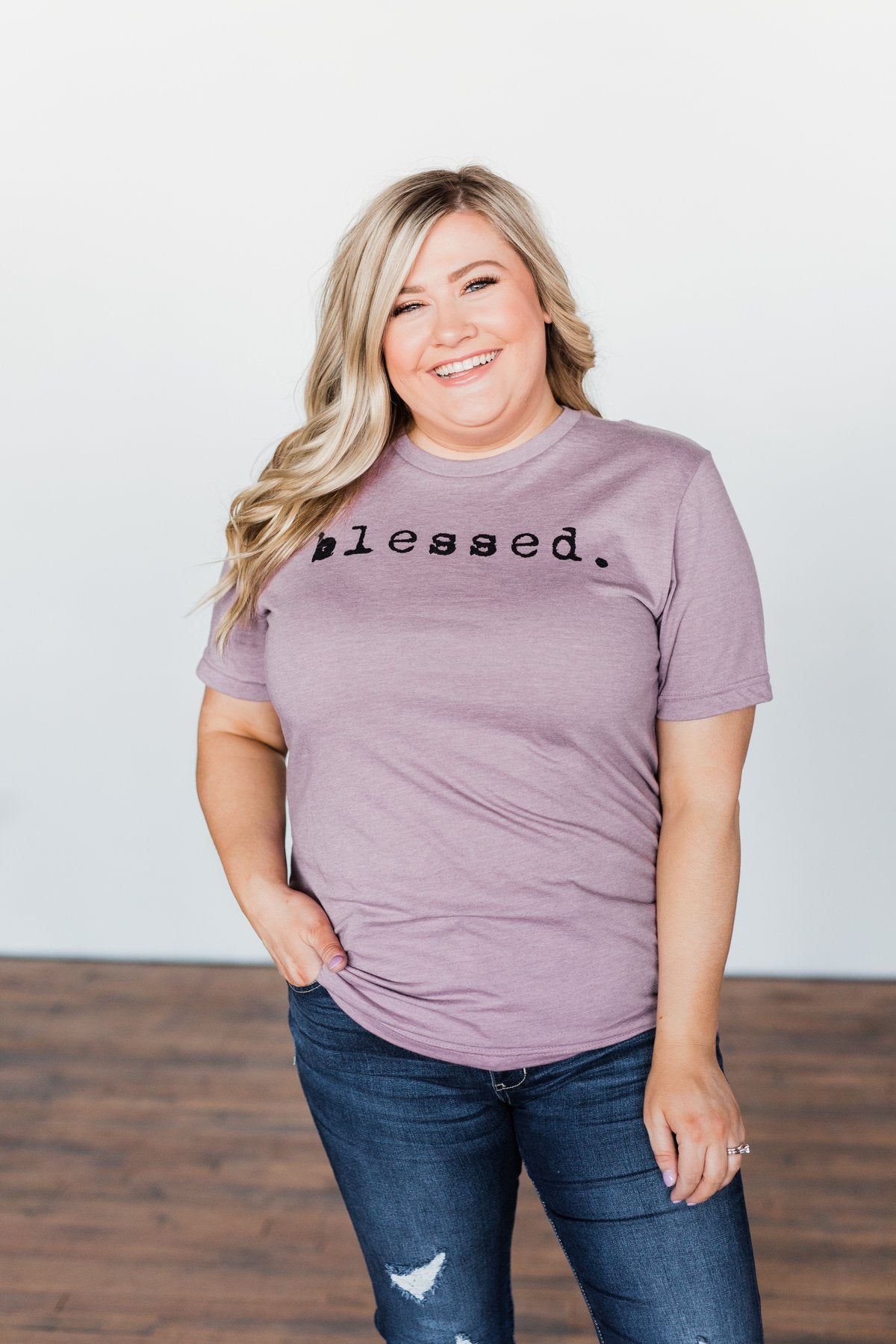 "Blessed" Purple Tee
