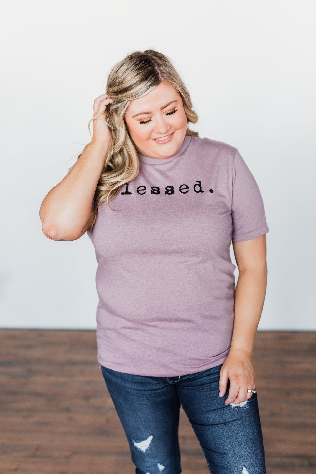"Blessed" Purple Tee