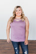 Places to Go Criss Cross Tank Top- Lavender