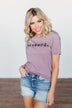 "Blessed" Purple Tee