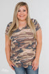 Casual in Camo Short Sleeve Top