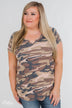Casual in Camo Short Sleeve Top