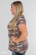 Casual in Camo Short Sleeve Top