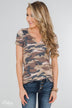 Casual in Camo Short Sleeve Top