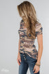 Casual in Camo Short Sleeve Top