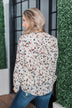 Love To Lean On Speckled Blouse- Vanilla