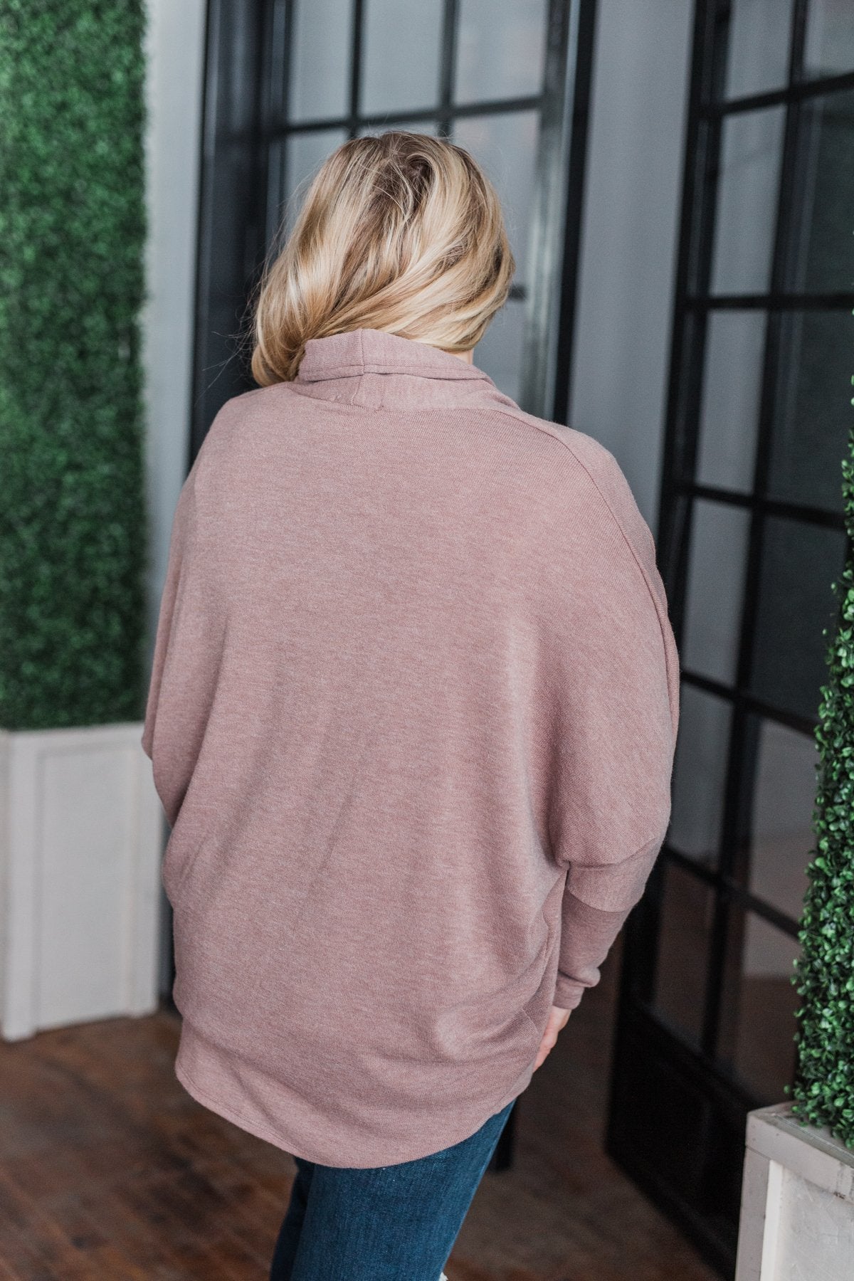 Along We Go Dolman Cardigan- Mocha