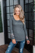 If You Wanna Thermal Top- Charcoal