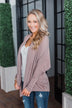 Along We Go Dolman Cardigan- Mocha
