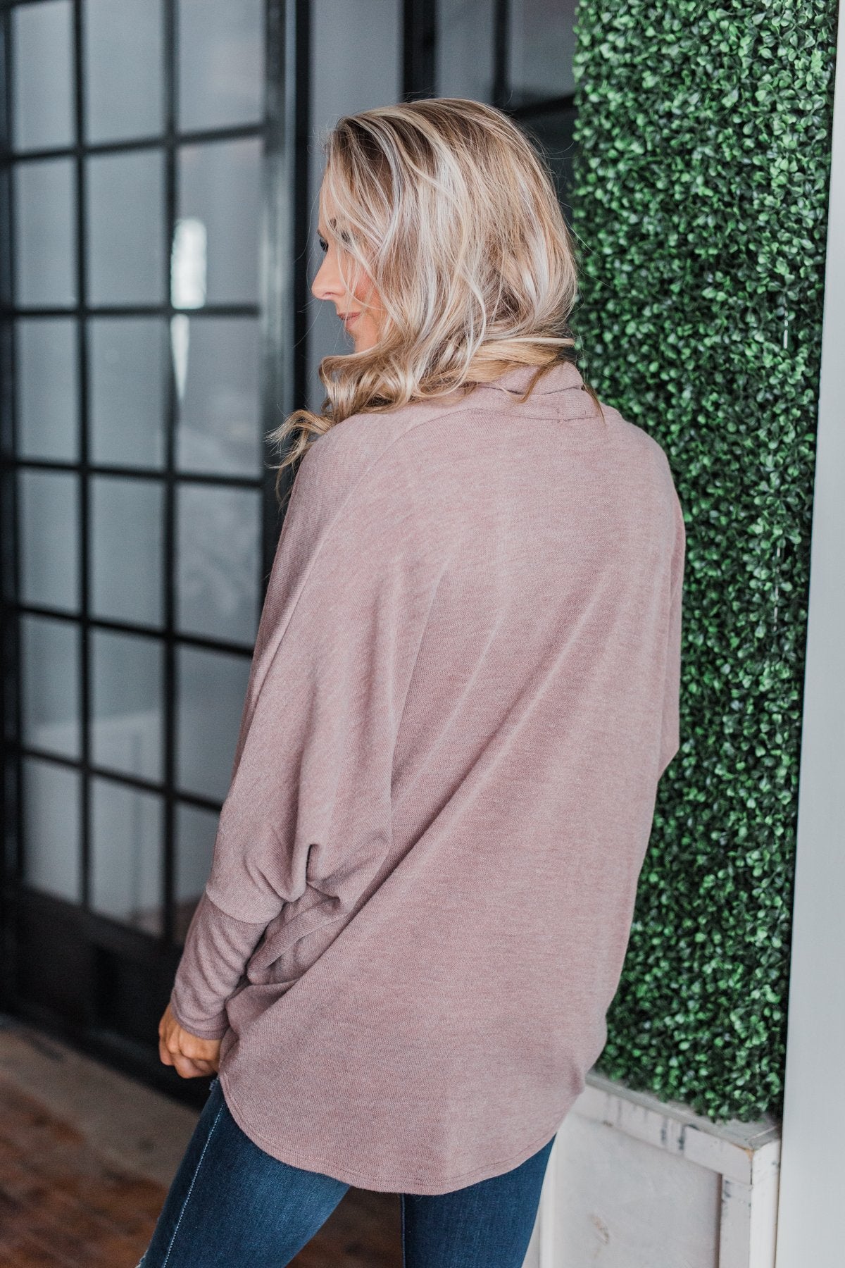 Along We Go Dolman Cardigan- Mocha
