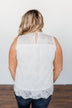 True To My Word Lace Tank Top- Off White