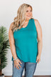 Doesn't Have To Be Goodbye Pocket Tank- Teal