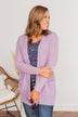 Time For An Adventure Knit Cardigan- Lilac