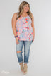 A Coral Floral Summer Tank - Lilac