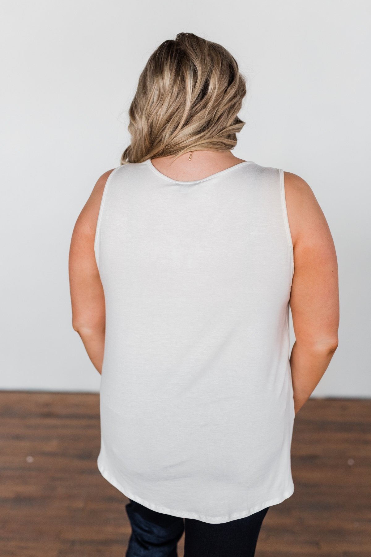 Wide Open Spaces Tank Top- Ivory