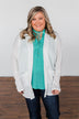 Break Free Waffle Knit Cardigan- Off White