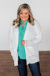 Break Free Waffle Knit Cardigan- Off White