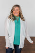 Break Free Waffle Knit Cardigan- Off White