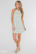 What I Wouldn't Do Lace Halter Dress- Mint