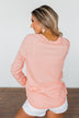 Well With My Soul Waffle Knit Top- Peachy Orange