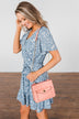 Front Pocket Crossbody Purse- Peach