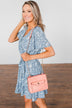 Front Pocket Crossbody Purse- Peach